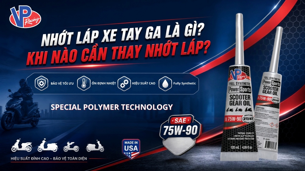 Nhớt láp xe tay ga là gì? Khi nào cần thay nhớt láp?