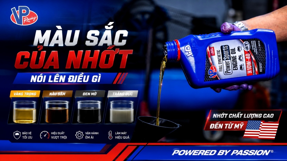 Màu sắc của nhớt nói lên điều gì