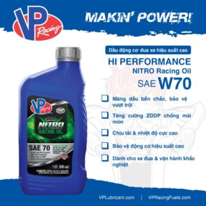 Vp nitro sae 70 oil - hi performance racing oil
