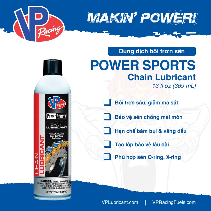 VP Powersports Chain Lubricant Aerosol 13oz