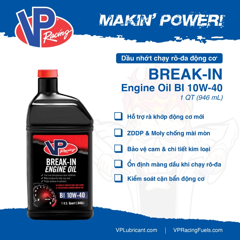 VP Racing Break-in Oil 10W40