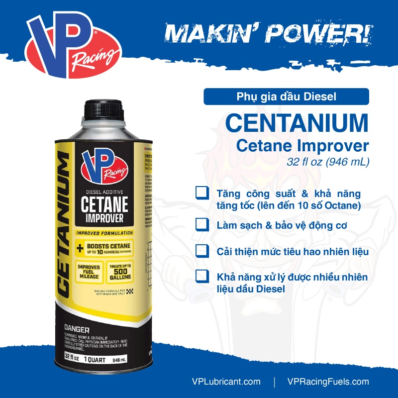 VP Racing Cetanium - Diesel Cetane Improver 1QT