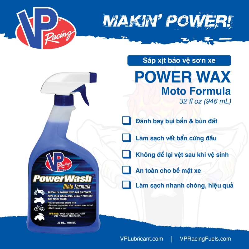 VP Racing PowerWash Moto Formula 32oz