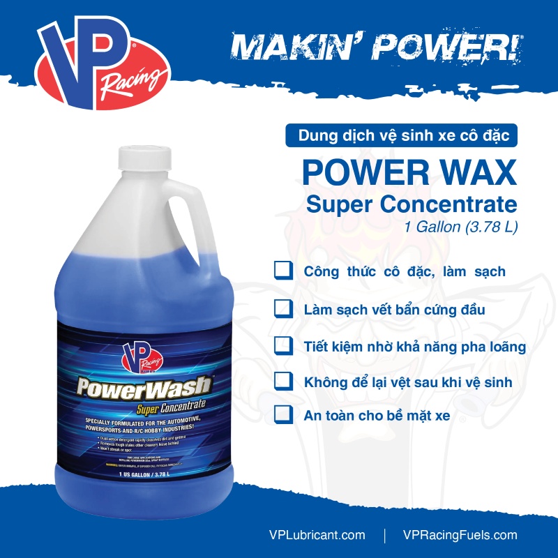 VP Racing PowerWash Super Concentrate 1 Gallon